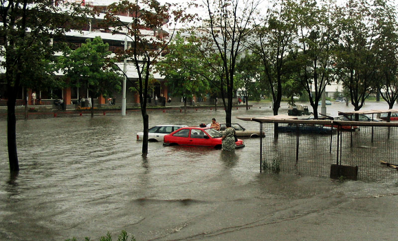 Flooding in Minsk
