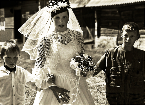 Country Bride and her brothers ..