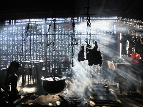 The kitchen in the mountains