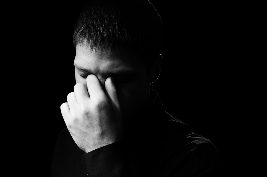 Black and white portrait