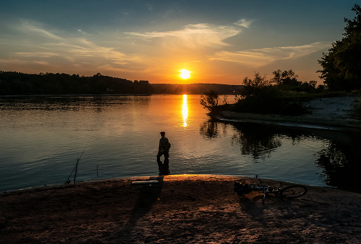At sunset