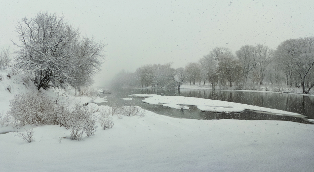 And the snow falls ...