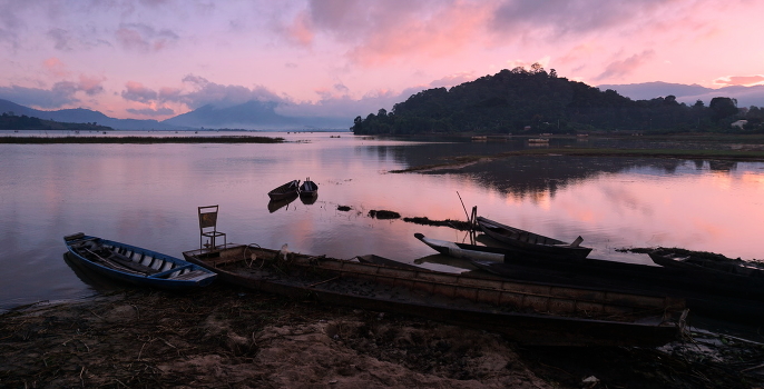 At dawn…