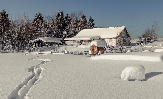snowy winter ...