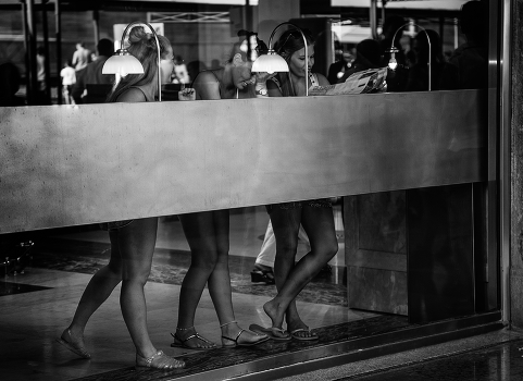 Through the glass