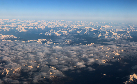 snowy peaks