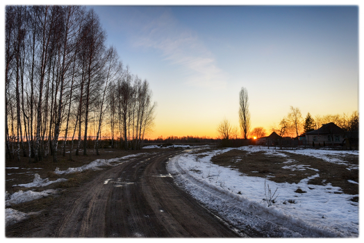 сельский закат