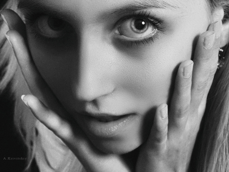 Portrait - Joke. Experimental School of Photography A. Krivitsky.