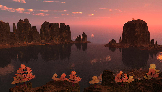 In a quiet cove ...