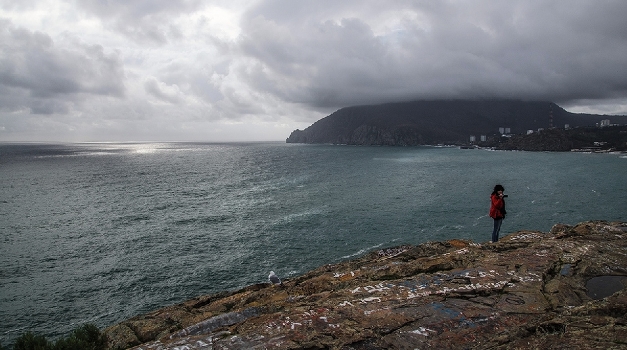 On the cliff