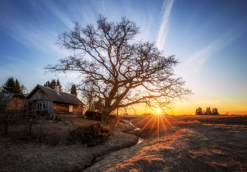 Sunrise on a early spring morning