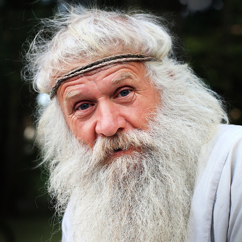 Portrait of a traveler from Siberia