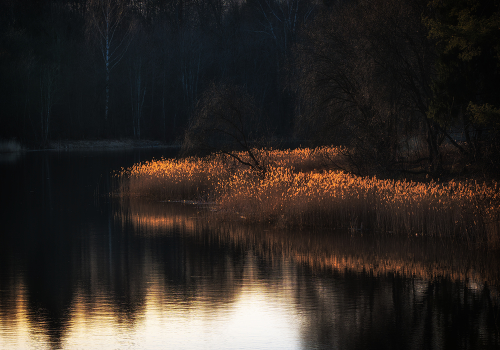 A quiet April evening.
