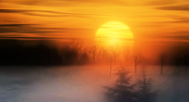 Red sun