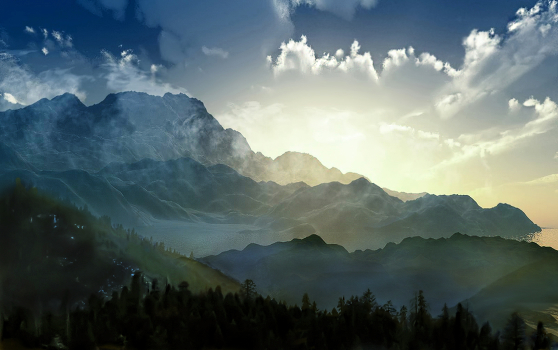 Where - in the mountains ...