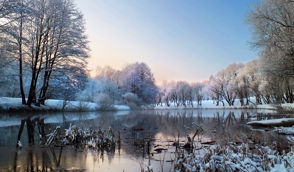 Sunrise over the river