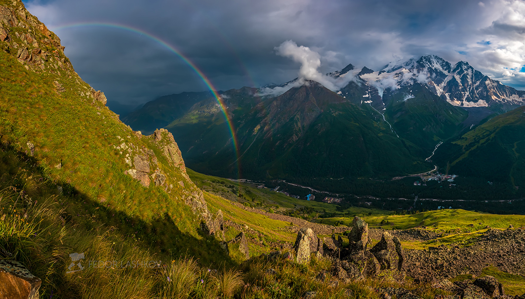*** Rainbow in the mountains