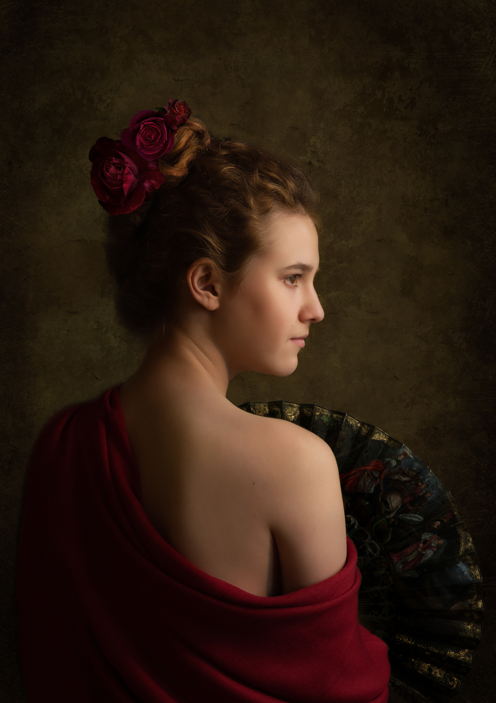 Girl with a Fan