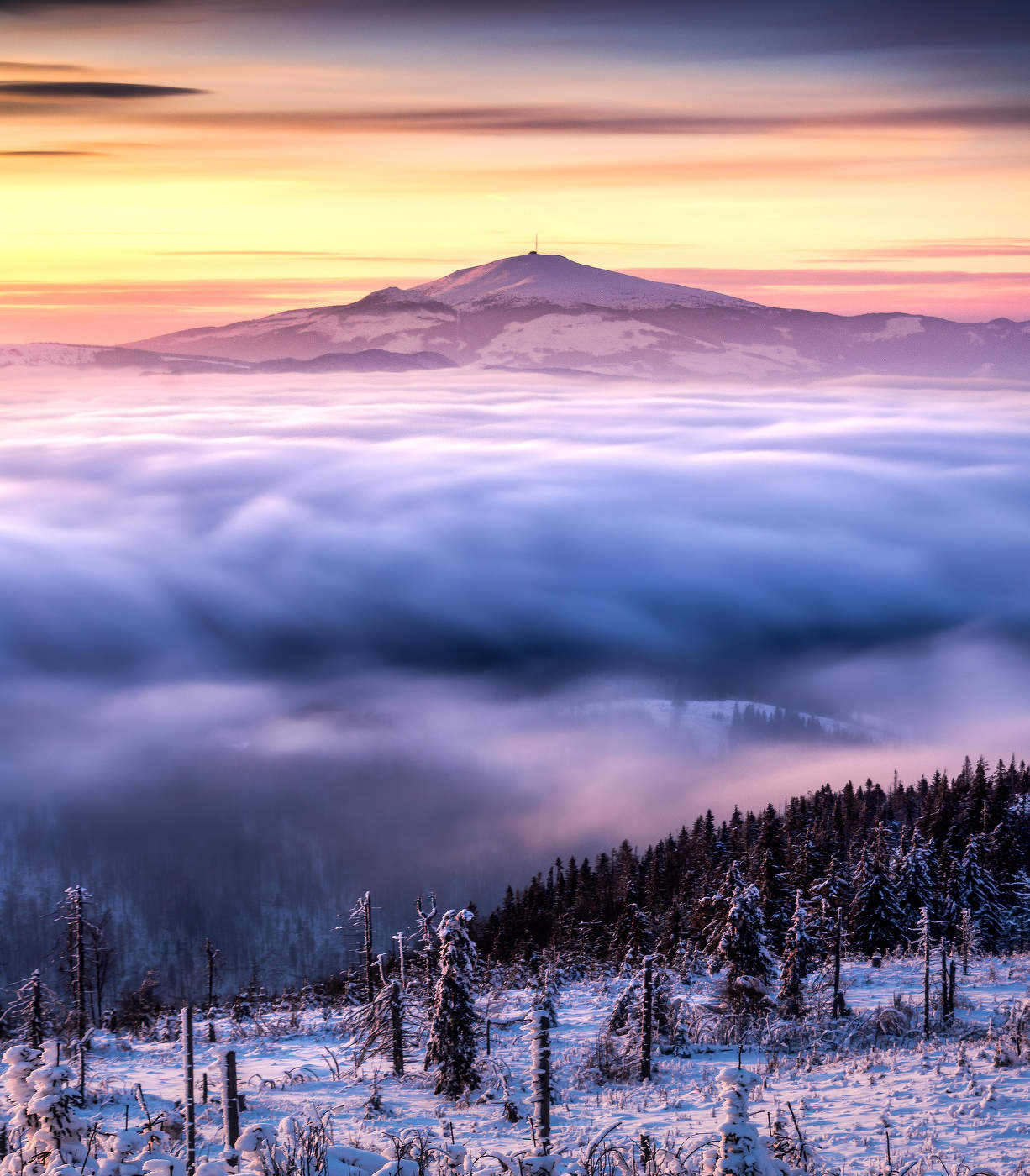 Winter sunset