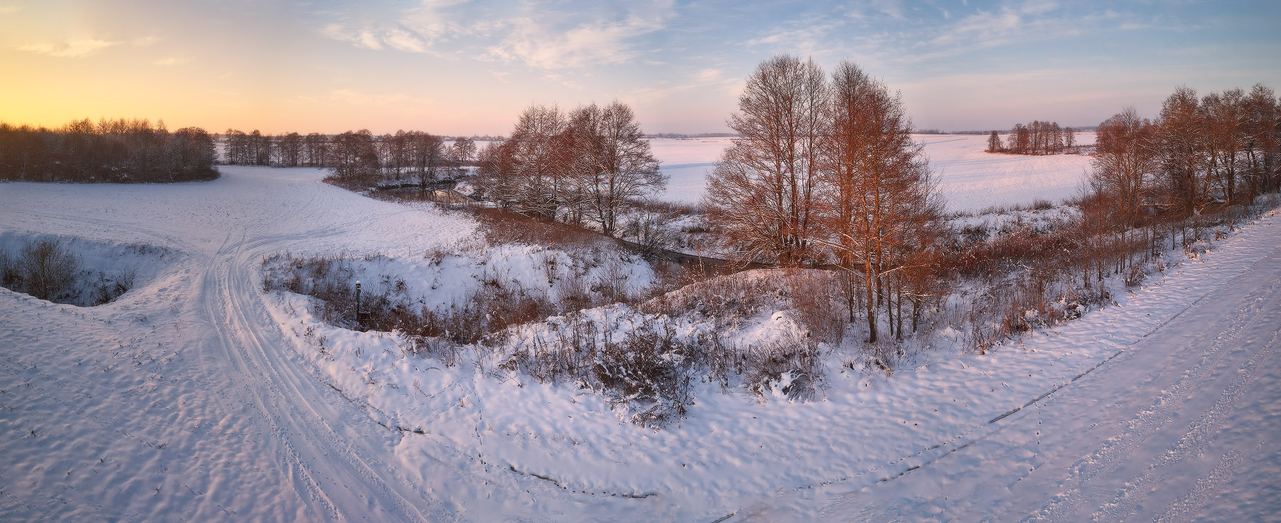 First winter evening