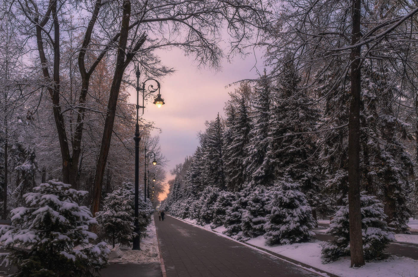 It was getting dark ...