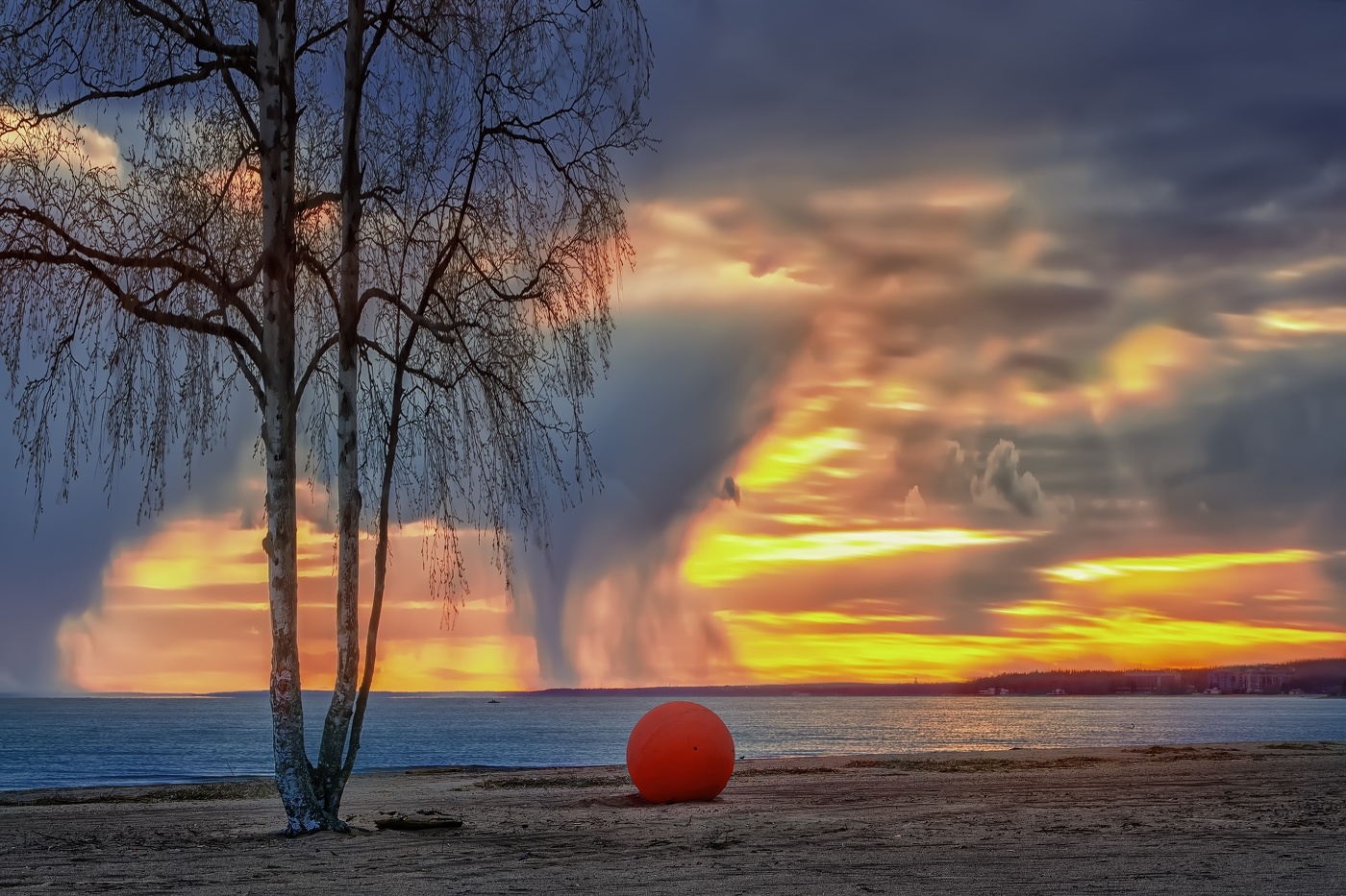 Evening beach