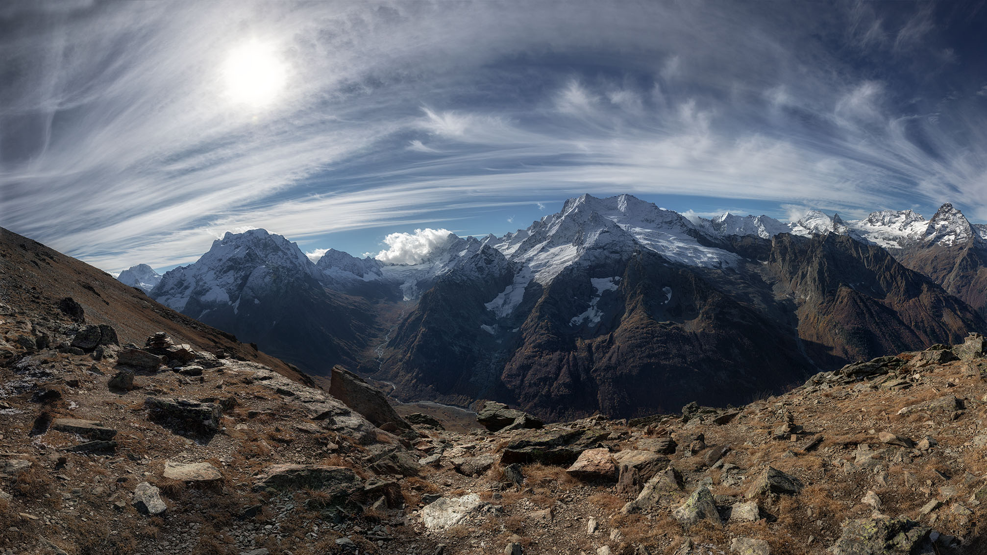 Mountains.