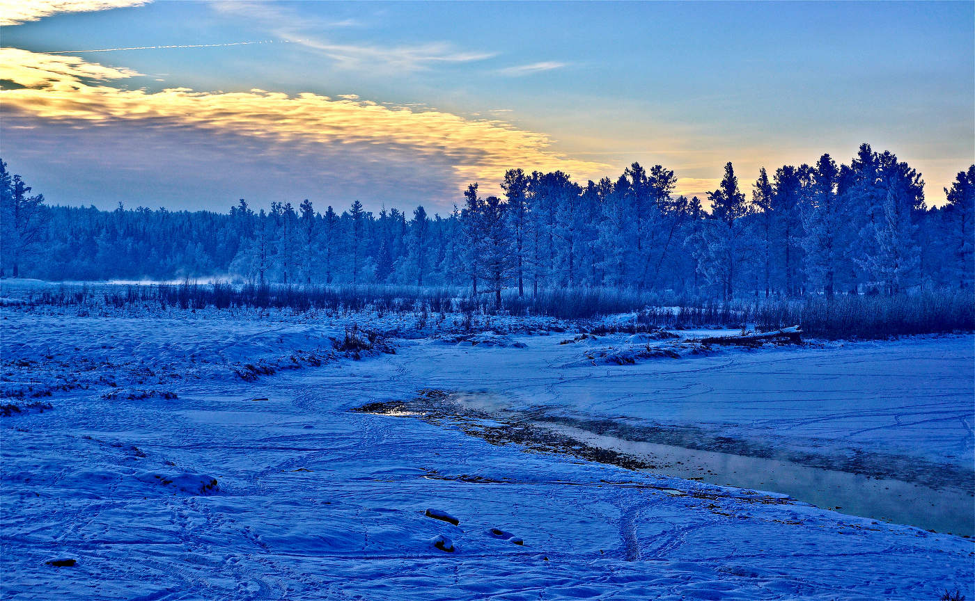 Sunrise over the river