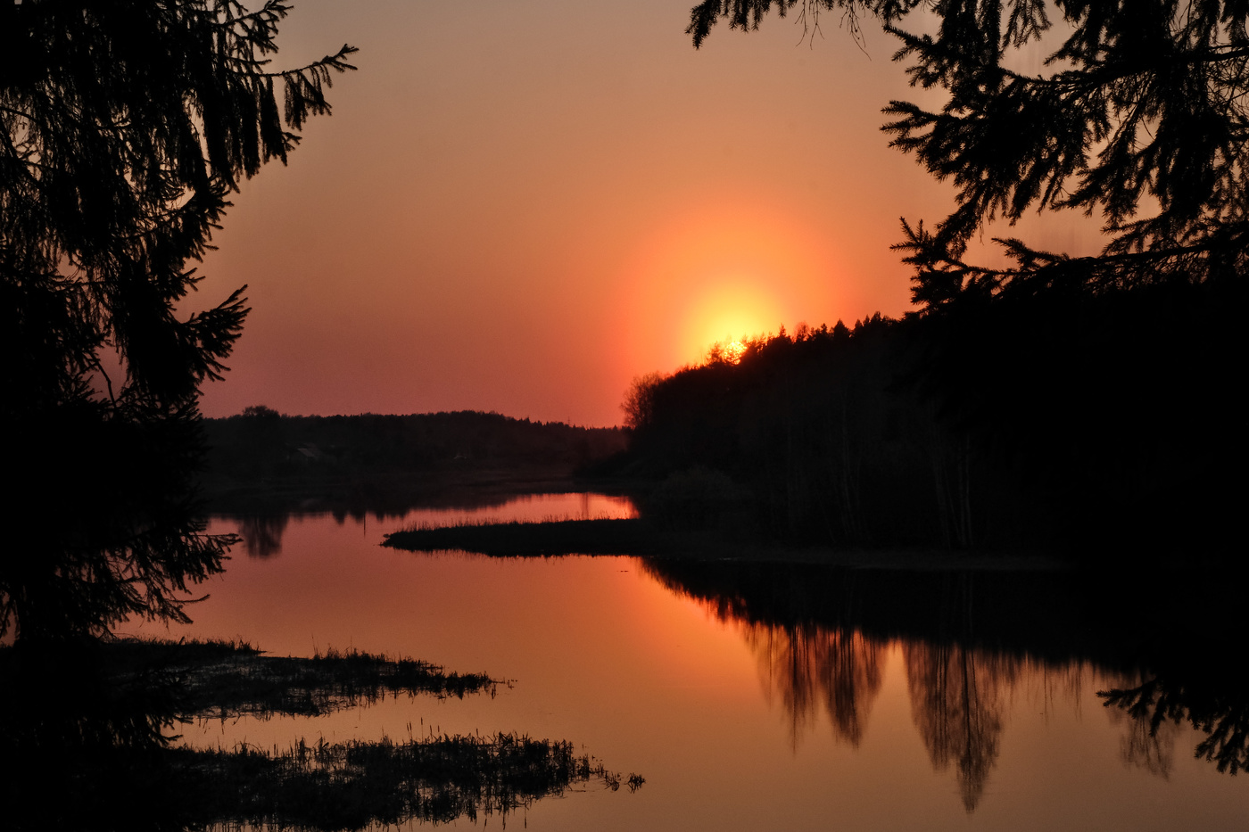 April sunset
