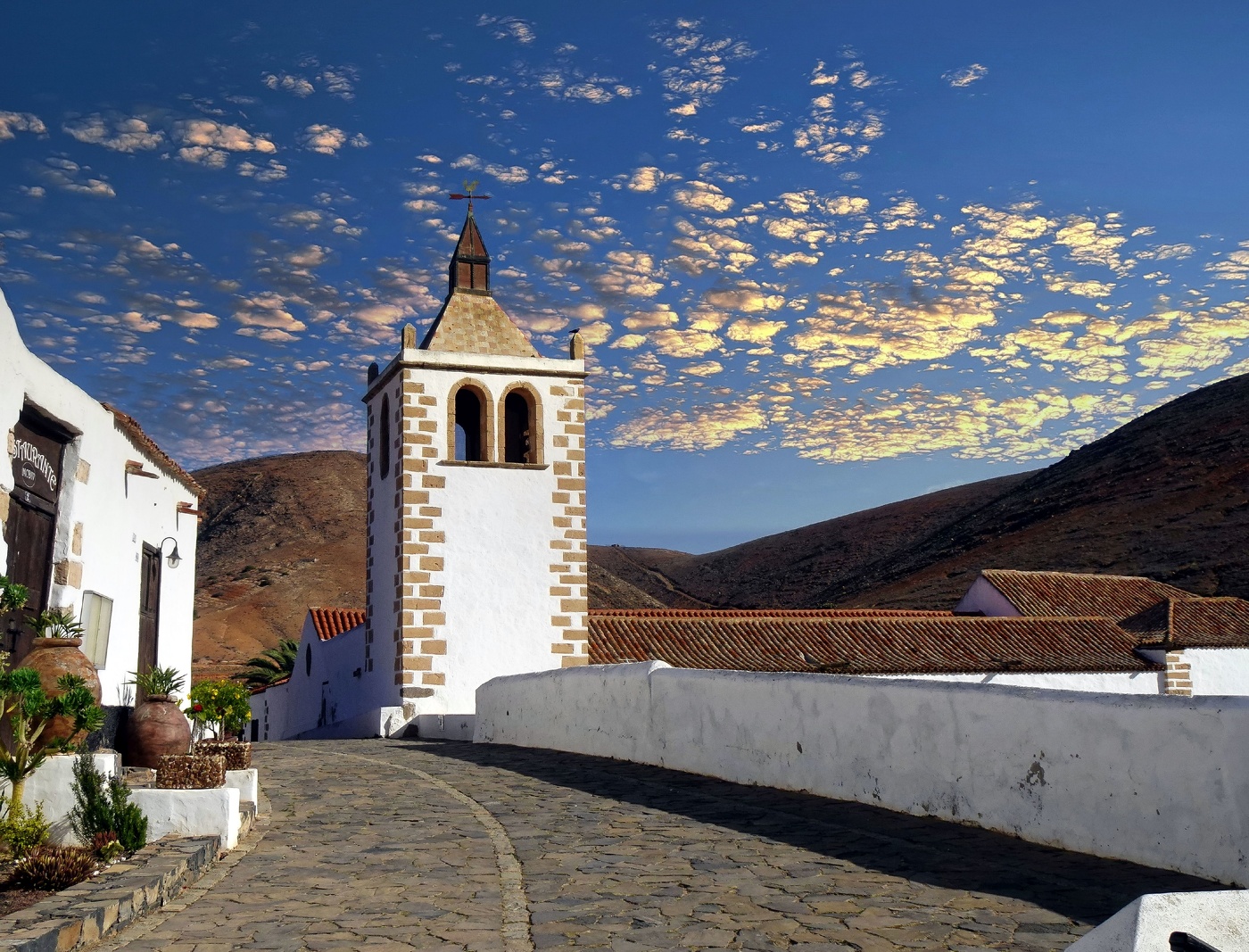 Betancuria - campanar església - Fuerteventura (Illes Canàries)