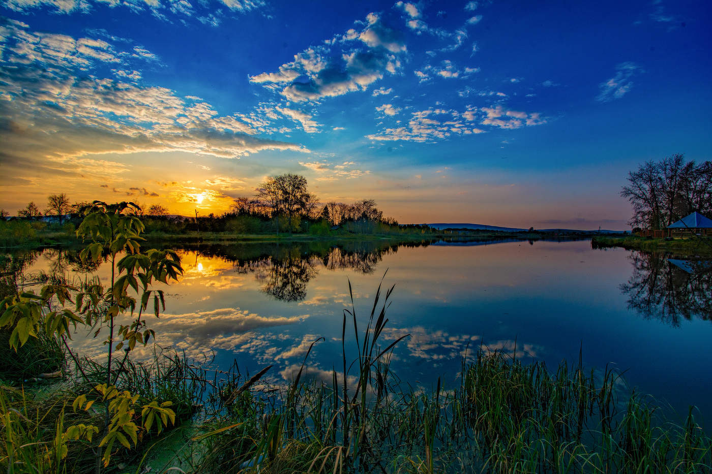 Evening lake
