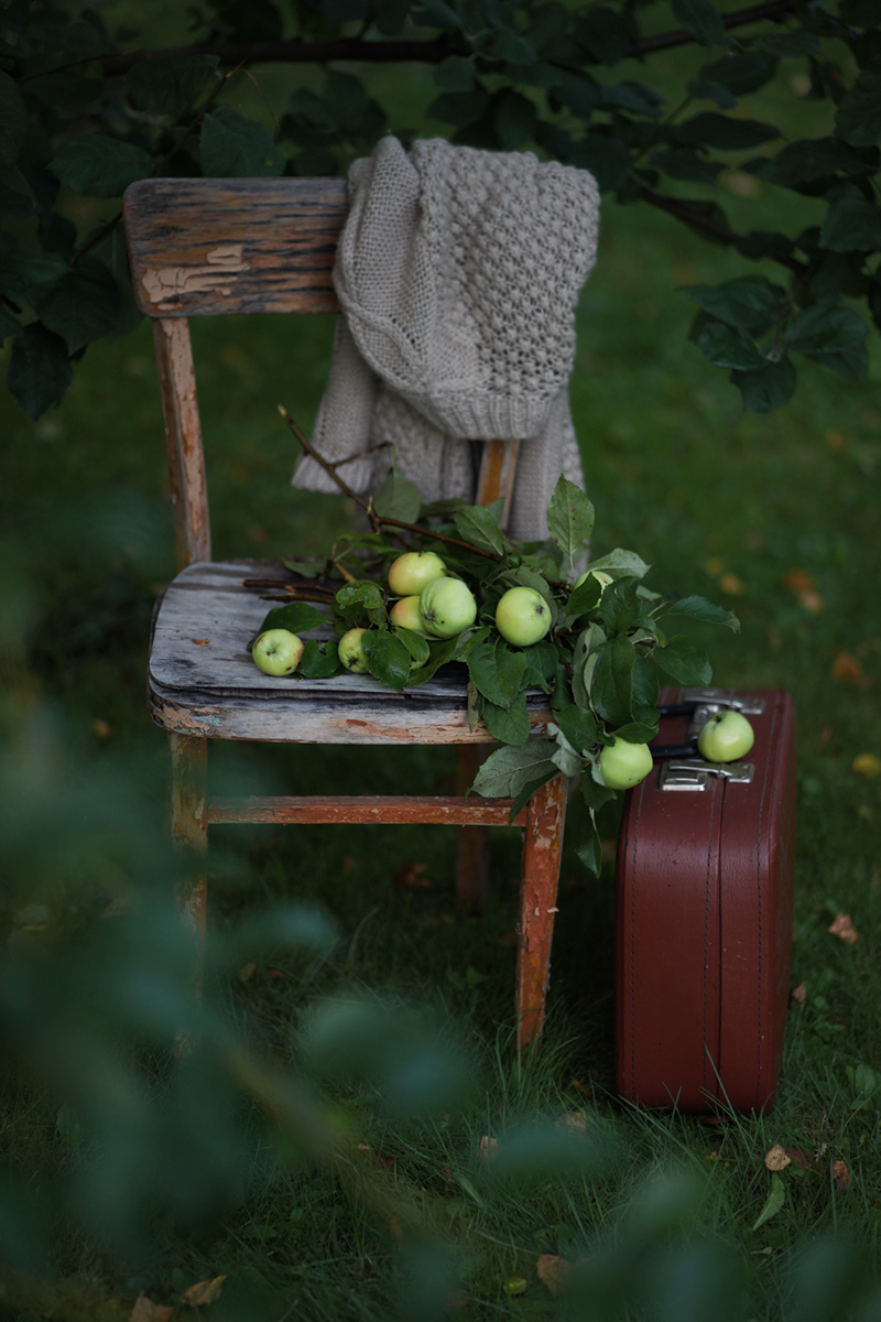 With apples ...