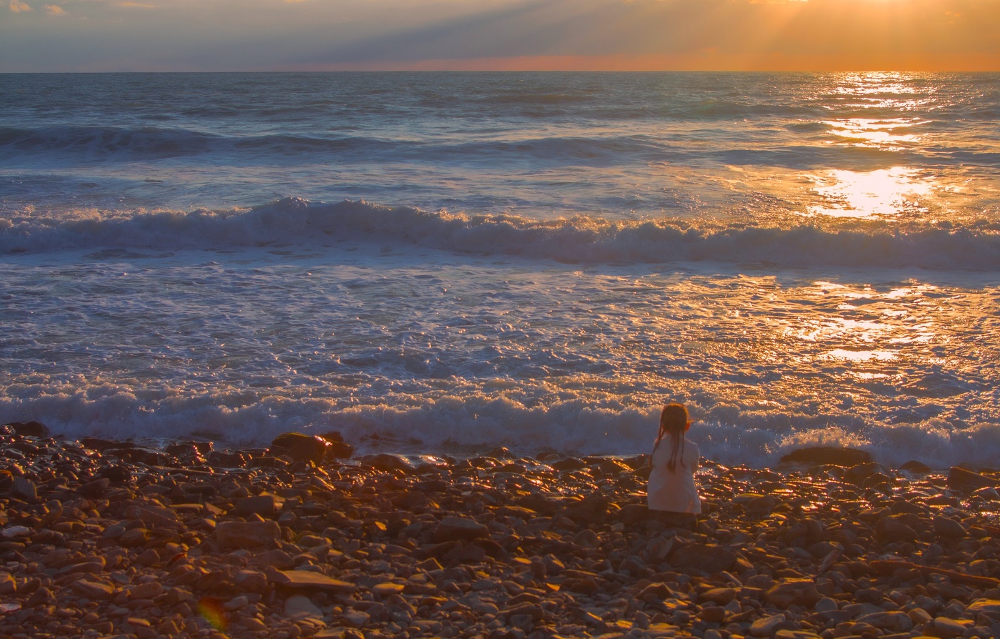 Girl and Sea