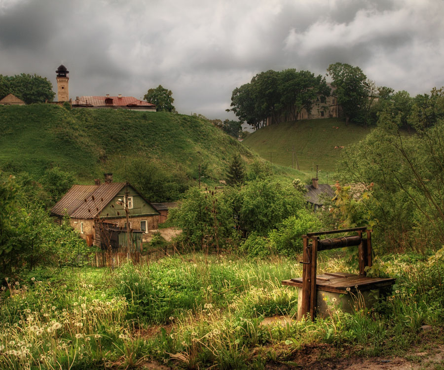 Landscape with a well