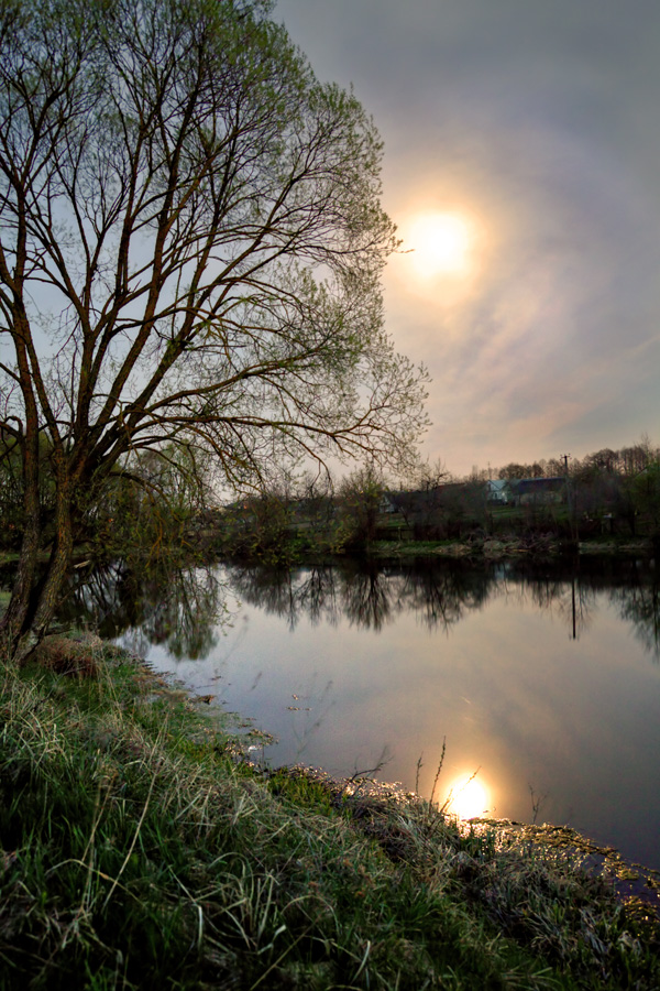 April evening.