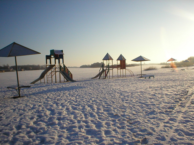 Winter beach