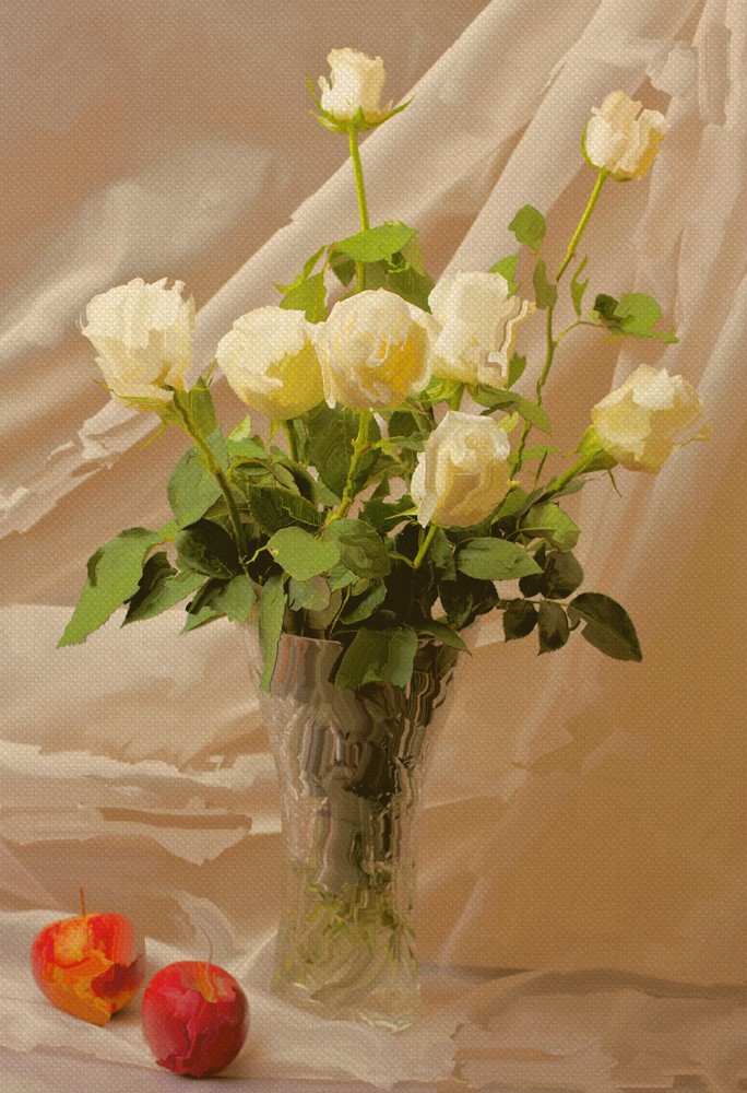 Still life with roses