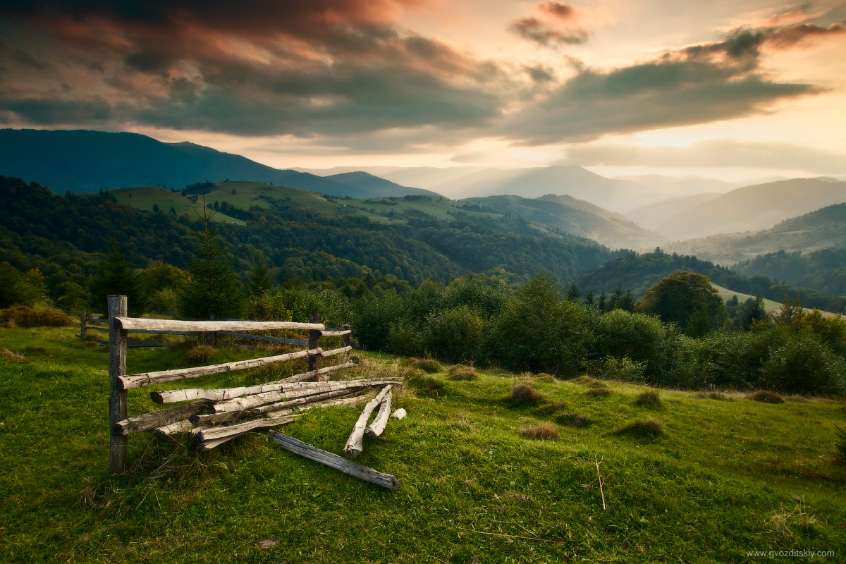 Sunset on the Kamenka