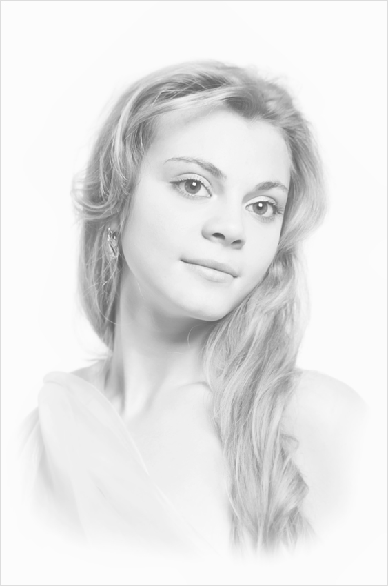 Portrait in High key 55 (Portrait of a high-key 55)