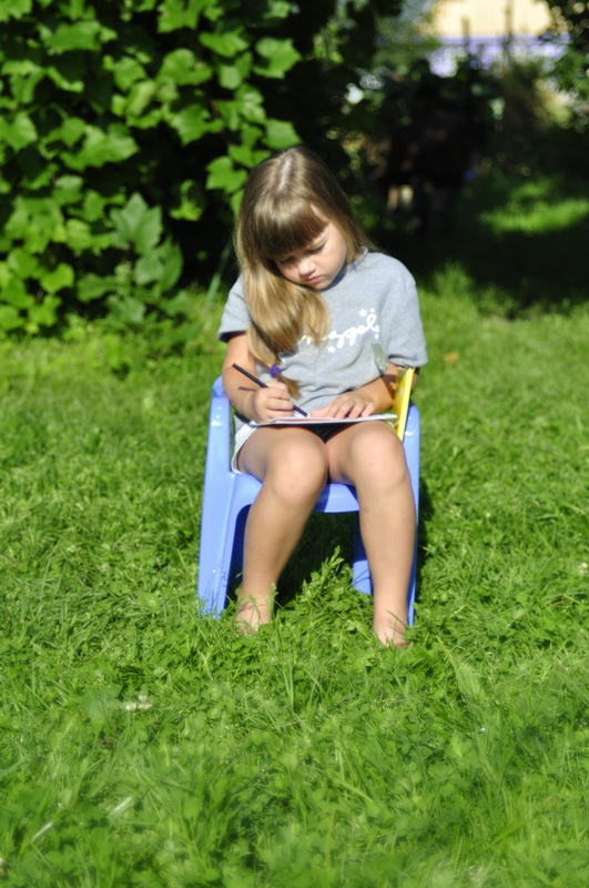 portrait on the grass