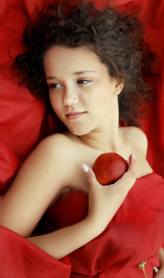 In red