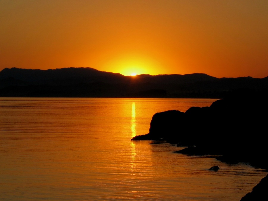 Sunset over Bukhtarma