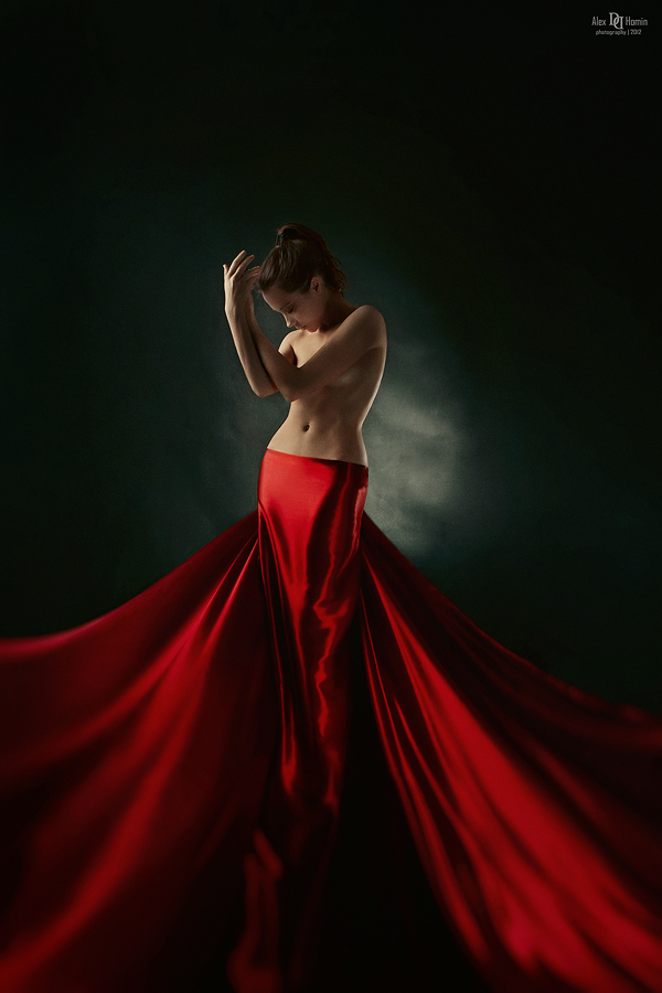 Girl in red