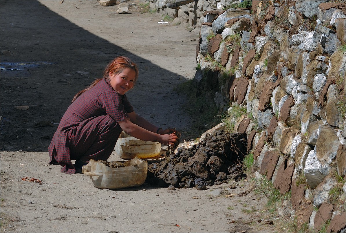 The dirty work there, and you can wash your hands ...