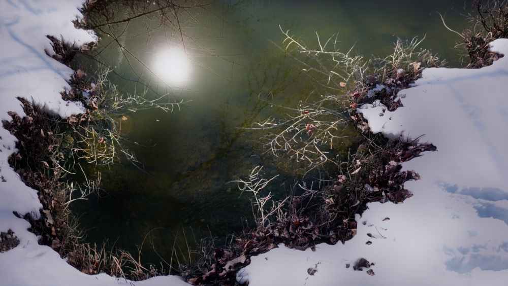 Portrait of the bottom of the moon