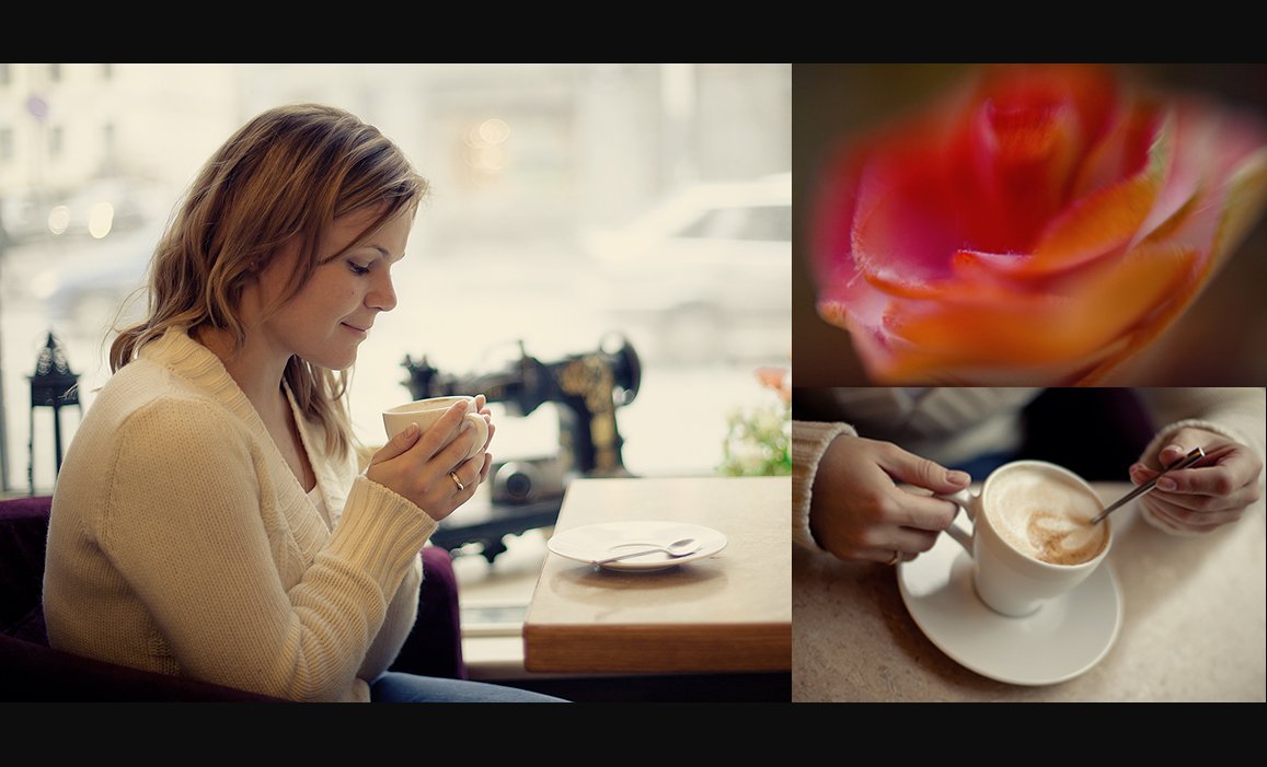 Girl with a cup of coffee!