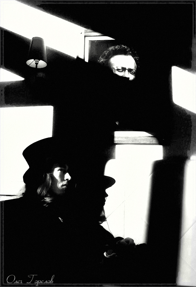 Portrait. Cafe. Paris