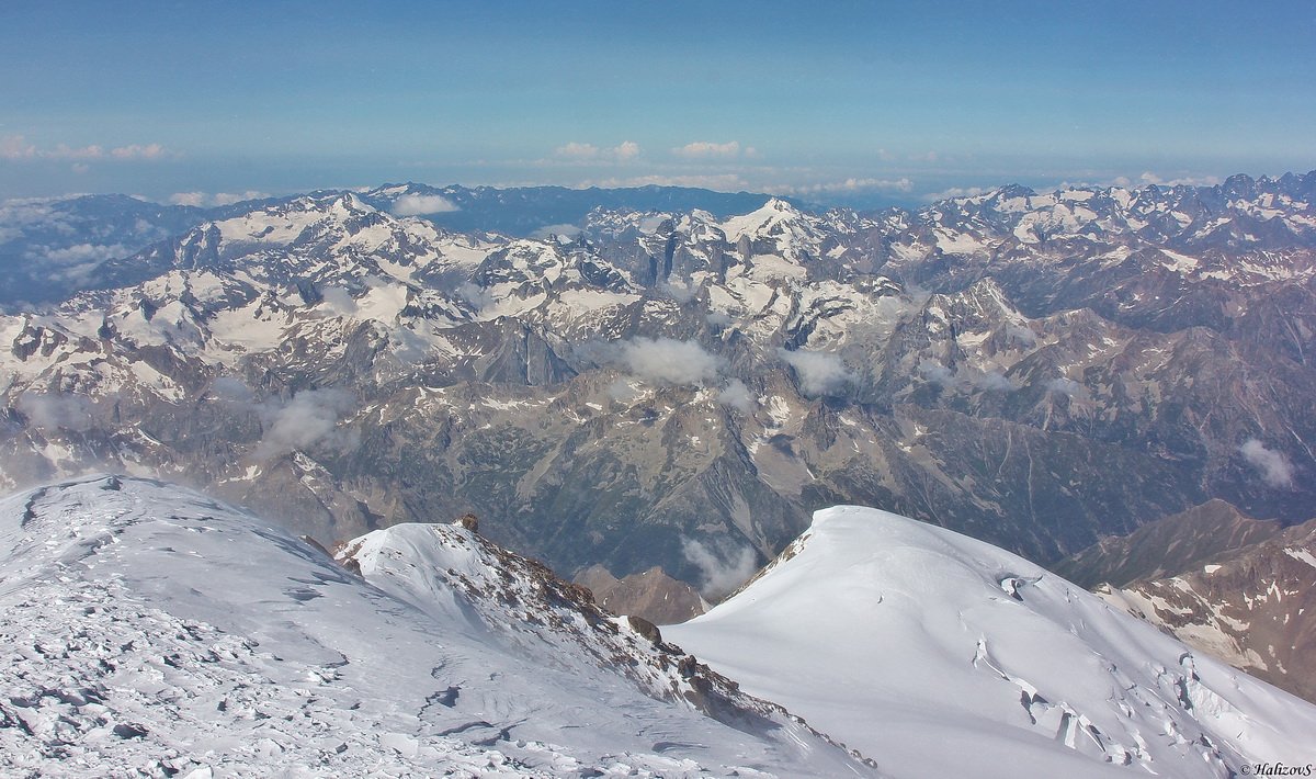 From the summit of Mount Elbrus