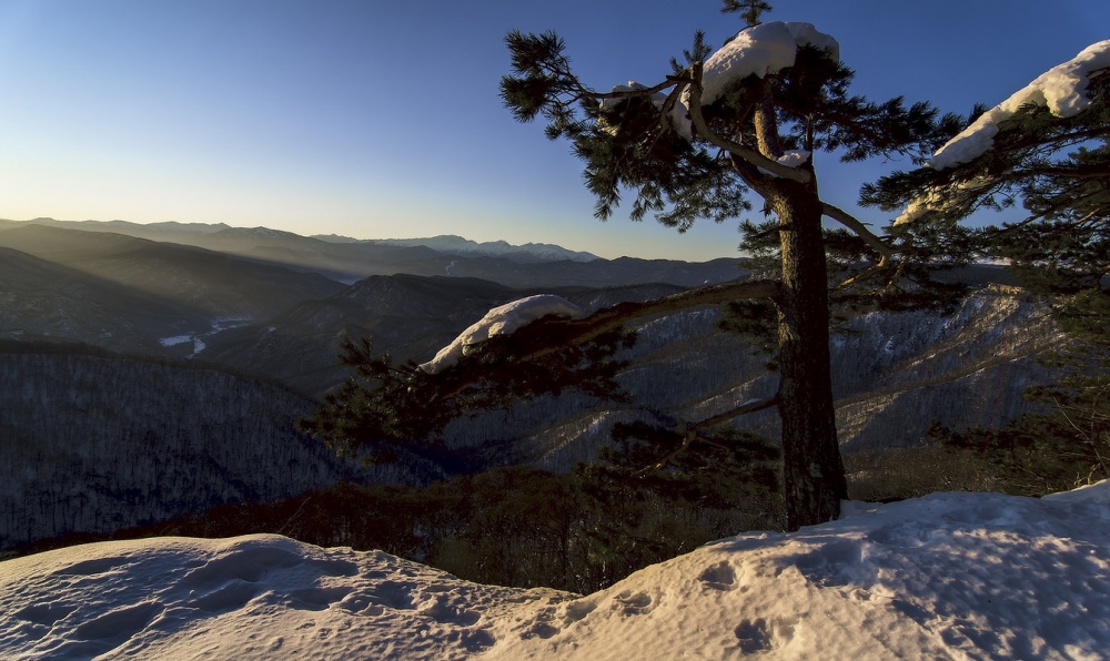 The first rays fell on the valley