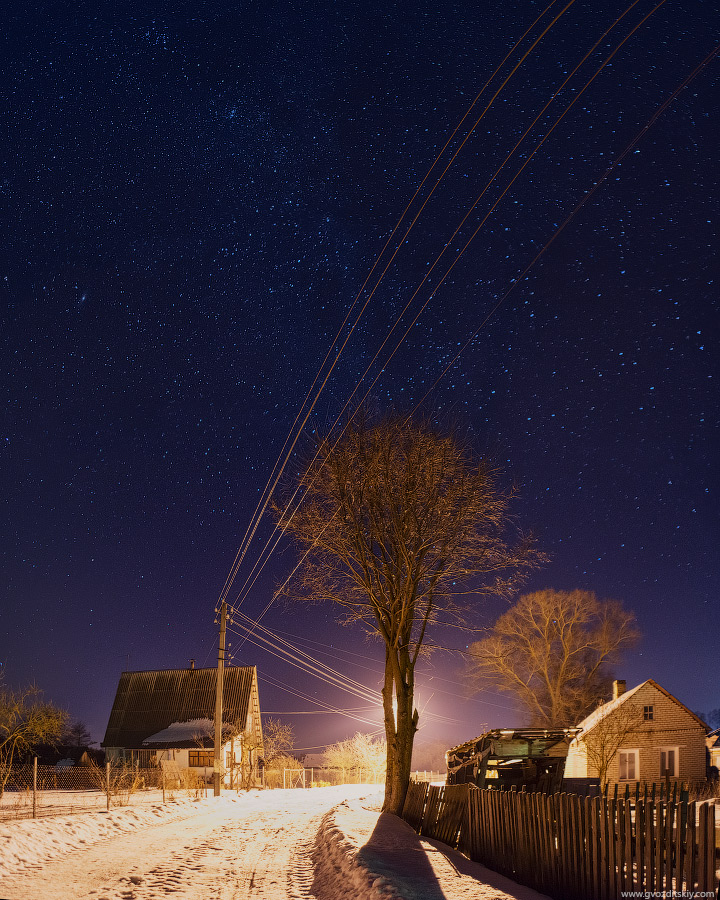February evening in the village